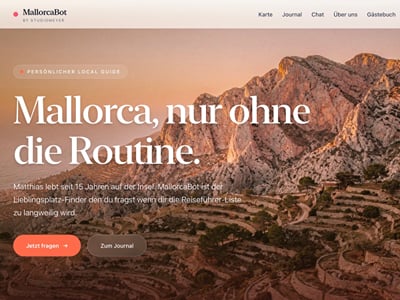 MallorcaBot: Dreisprachiger KI-Local-Guide mit MCP-Verbindung - Website Creation