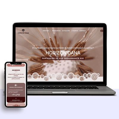 Site vitrine pour Horizon Dana - Création de site internet