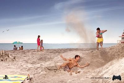Beach grenade - Advertising