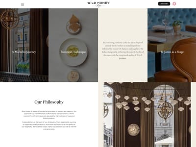 Wild Honey St James London | Copywriting web para AI Search - Intelligence Artificielle