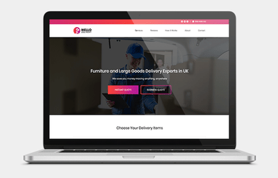Website Development for Furniture & Goods Delivery - Création de site internet