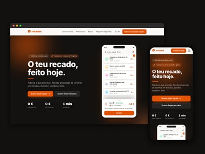 Recados — Errands Marketplace Website & Waitlist - Website Creation