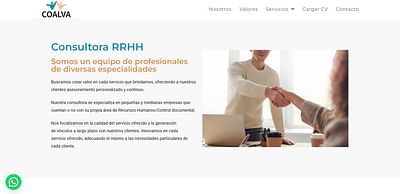 Diseño Web para Consultora de RRHH - Création de site internet