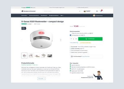 Adviserende webshop voor Brandpreventiewinkel - E-commerce