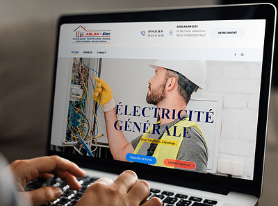 Création site web ASLAN ELEC - Création de site internet