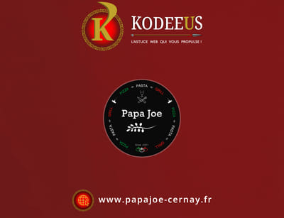 Création d'un site vitrine pour Restaurant Papa Joe à Cernay - Social Media