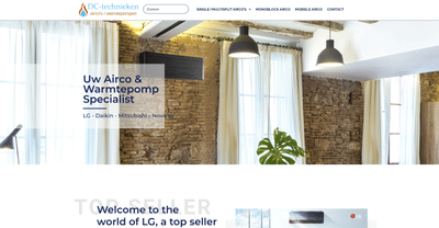 Website voor een airco specialist - Ergonomie (UX/UI)