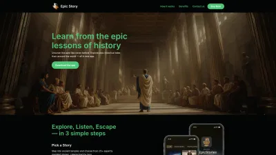 Epic Story — Historical Audio App for iOS & Android - Intelligence Artificielle