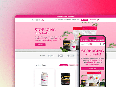 Rejuvenating design for an ageless experience - Website Creation