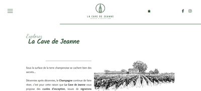 Création du site e-commerce de La Cave De Jeanne - E-commerce