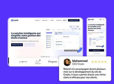 Crealo website - Website Creation