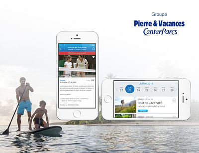 Application mobile Pierre et Vacances Center Parc - Mobile App