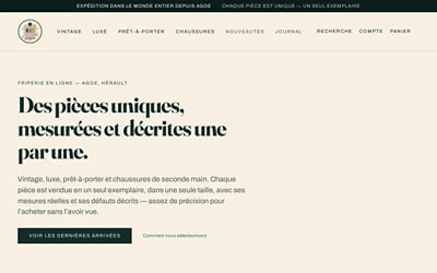 Atipycold — friperie en ligne à Agde - Webseitengestaltung