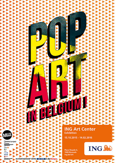 ING Art Center - Pop Art in Belgium Identity - Design & graphisme