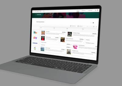 Advertising platform UI/UX for major broadcaster - Innovation