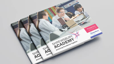 Shrewsbury Academy School Prospectus Design - Grafikdesign