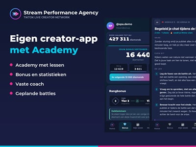 Eigen creator-app met Academy voor TikTok LIVE-creators - Marketing d'influence