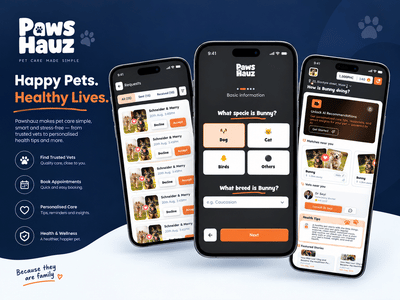Pet Care Mobile App - Web Application