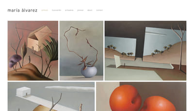 Web design for an artist - Creación de Sitios Web