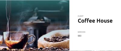 SEO Services for Coffee House - Référencement naturel