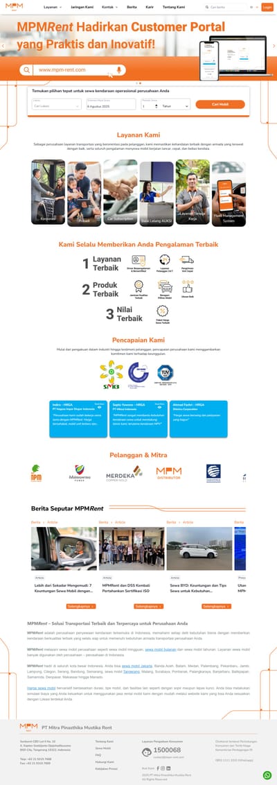 Corporate Company Profile Website - Webanwendung