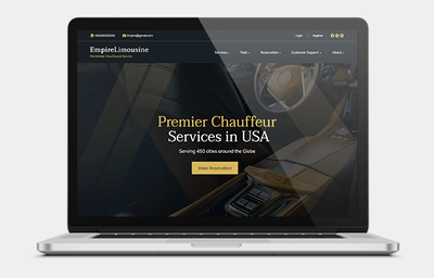 Website Development Services for luxury chauffeur - Application mobile