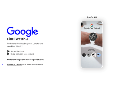 Google Pixel Watch 2 AR Filter - 3D