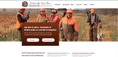 One Box Pheasant Hunt Website - Website Creation