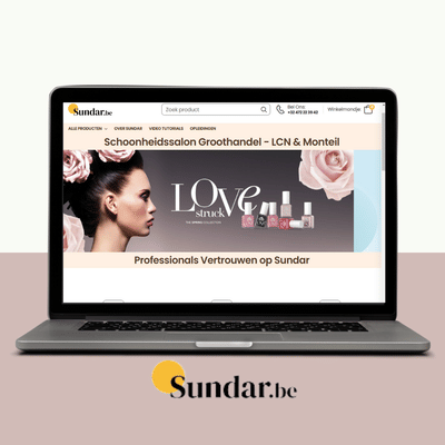 Webshop Sundar - Création de site internet