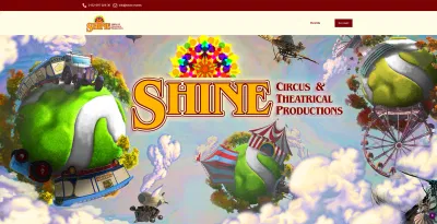 Shine Events - Webseitengestaltung