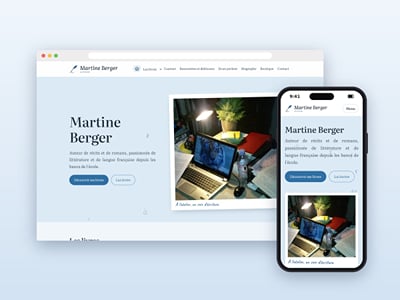 Site de l'auteur Martine Berger, avec boutique de livres en ligne - E-commerce