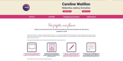 Site web Caroline Watillon - Design & graphisme