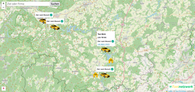 Taxinetzwerk Plattform - Application mobile