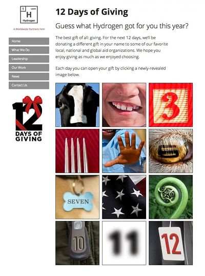 12 days of giving - Advertising