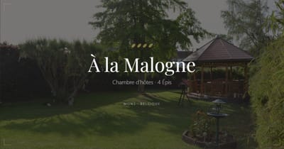 Chambre d'hôtes - A la Malogne - Création de site internet