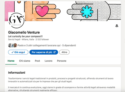Creazione e gestione pagina social aziendale (in) - Réseaux sociaux