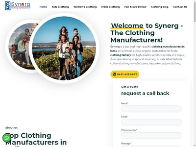 Synerg - The Clothing Manufacturers in India - Stratégie digitale