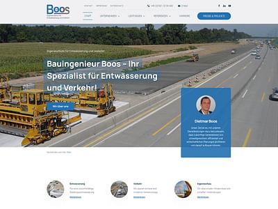 Boos Ingenieur - Webseitengestaltung