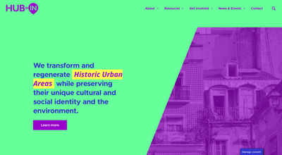 Hub In - Website - Création de site internet