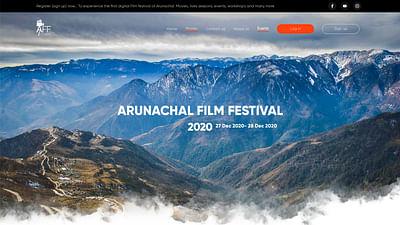 Arunanchal Film Festival - Webseitengestaltung