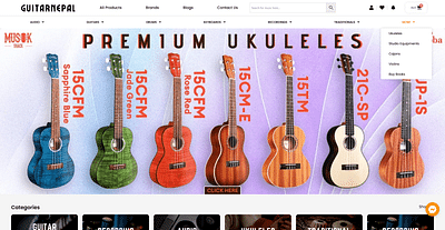 Guitar Nepal - E-commerce