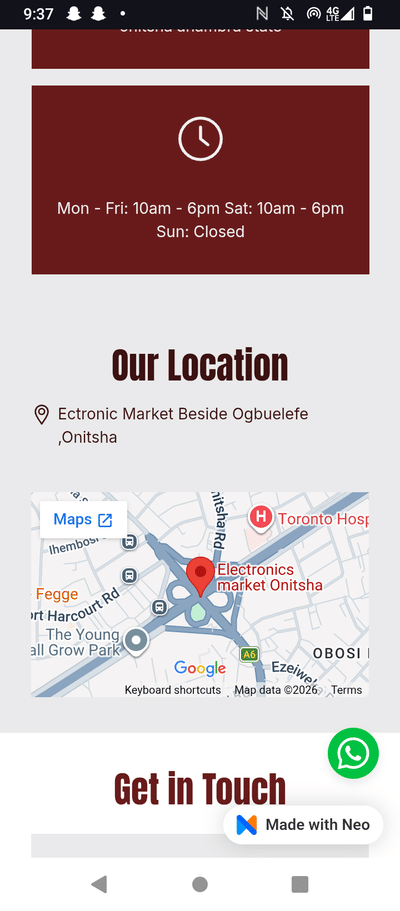 E-commerce website - Website Creation