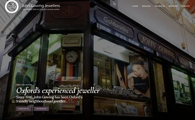 John Gowing Jewellers: Custom Web Design - SEO