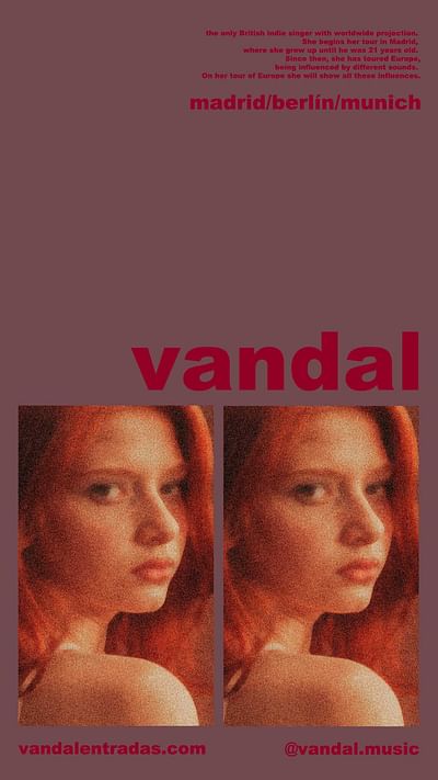 Imagen de marca y publicidad para Vandal - Redes Sociales