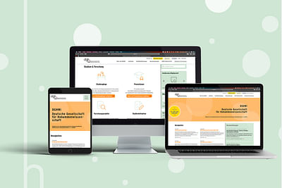 Webdesign und Umsetzung für die DGHWi - Création de site internet