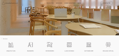 Rediseño página web sector Arquitectura - Creación de Sitios Web