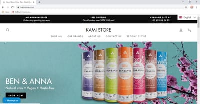 Boutique en ligne B2B - www.kamistore.com - E-commerce