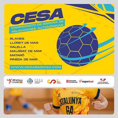 Federació Catalana d'Handbol - CESA - Graphic Design