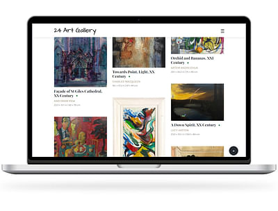 Edinburgh Art Gallery - Website Creatie