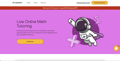 Front End Development for Cuemath - Website Creation